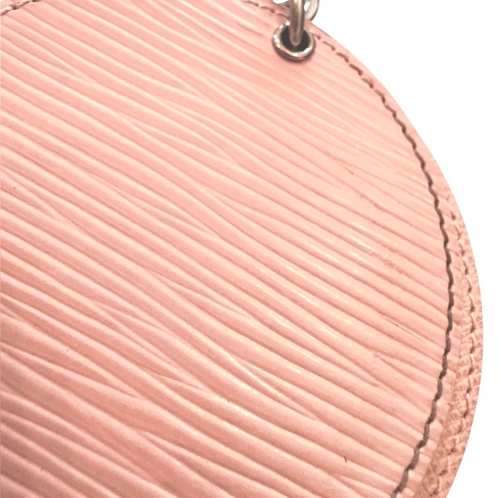 ✨🛍️ Louis Vuitton Pink Rose Ballerine Epi Leather Mirror Bag Charm Key Ring - Picture 6 of 6